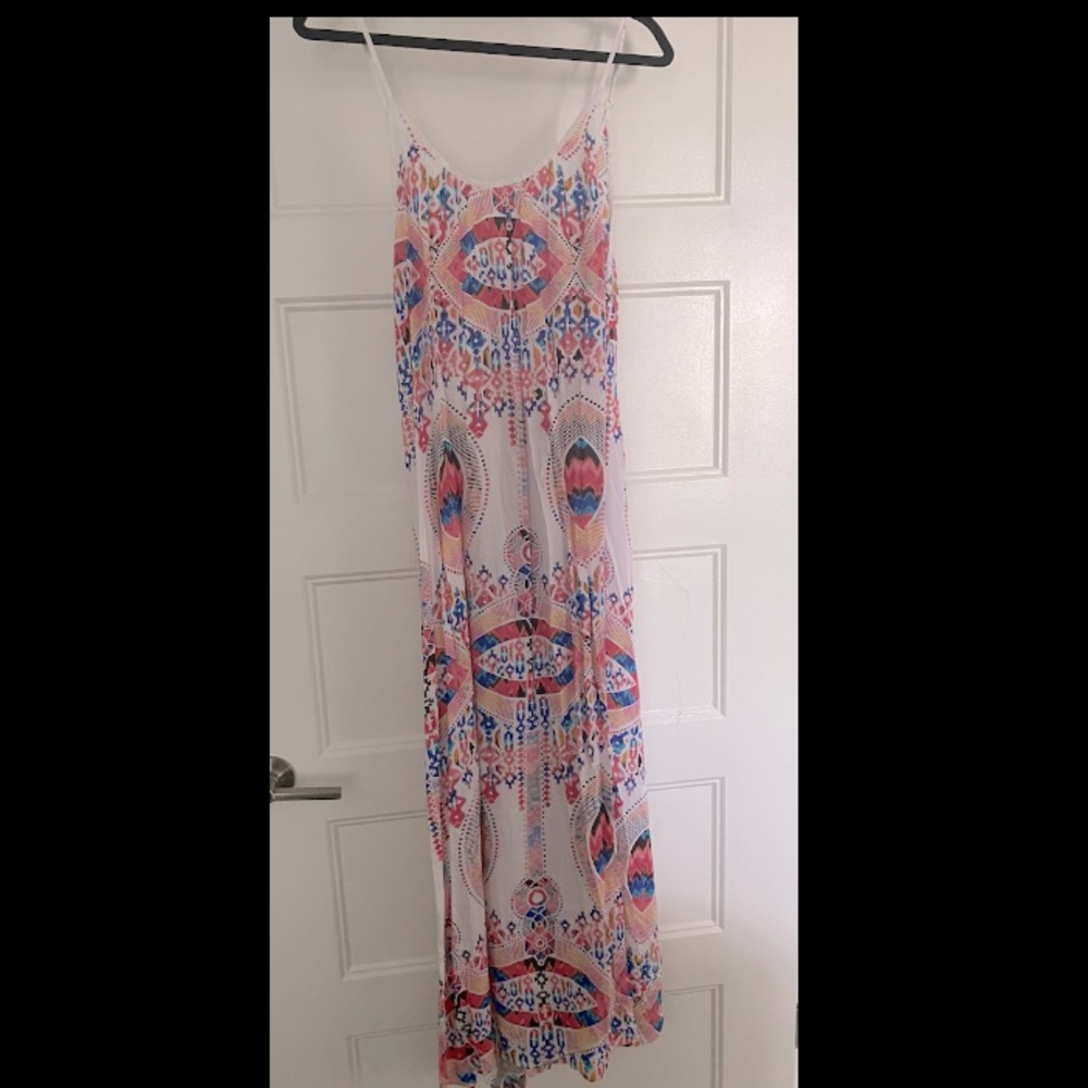 Red Carter -White/Multi Colored Summer Dress